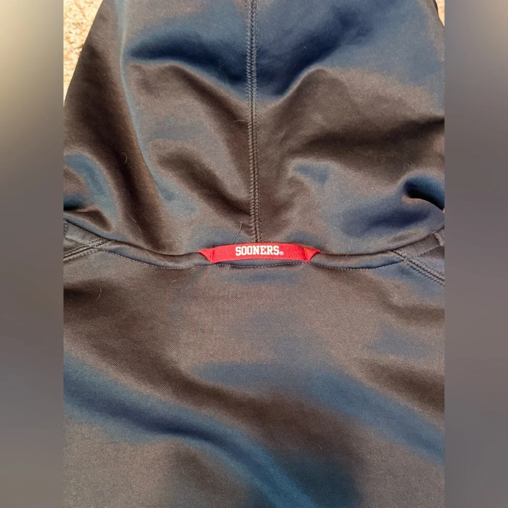 Jordan Oklahoma Sooners Therma Fit Hoodie Charcoal Gray Red Men’s XXL Pullover